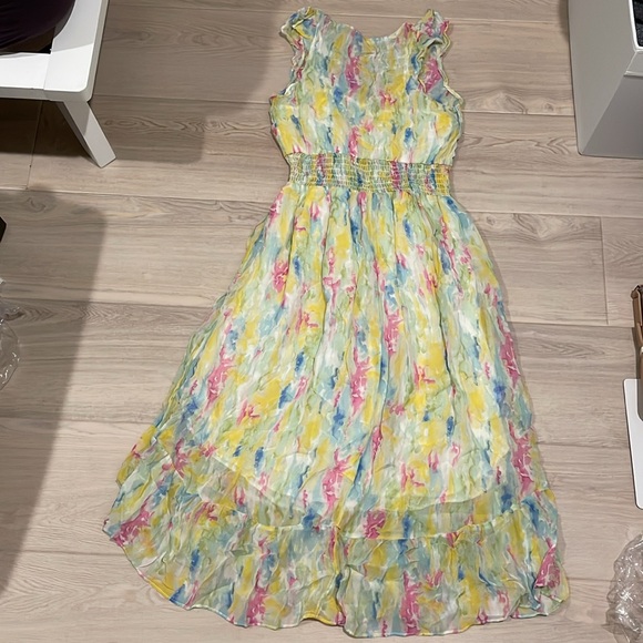 Anthropologie Water Color Print Sleeveless Maxi Dress - Size 6 - Picture 11 of 11